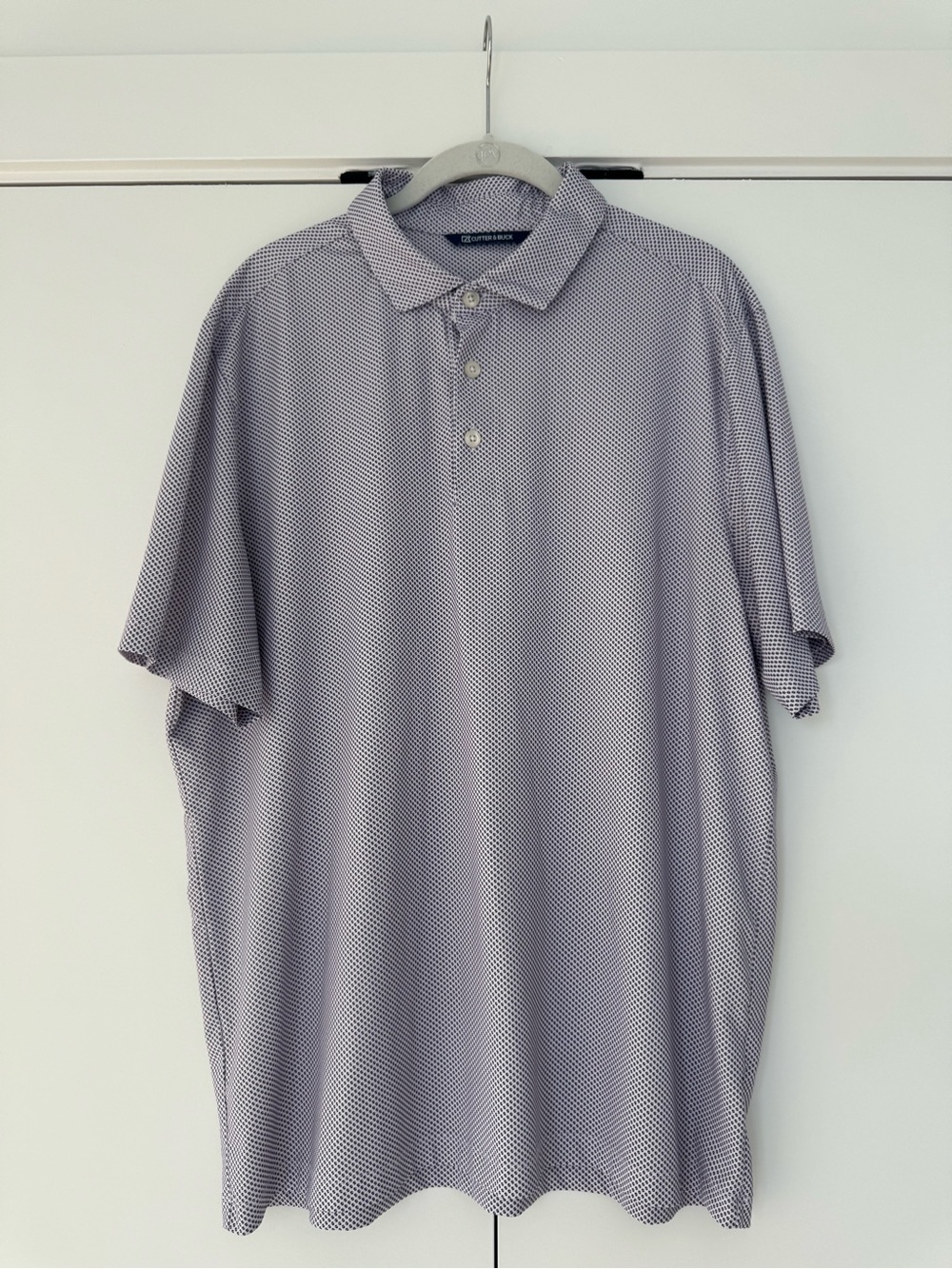 Cutter & Buck Men's Micro-Pattern Polo - Light Purple